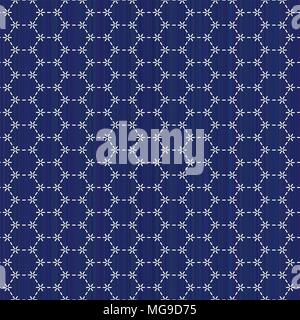 Abstract backdrop. Classic japanese quilling. Sashiko. Seamless pattern. Geometric background. Needlework texture. Pattern fills. For decoration or pr Stock Vector