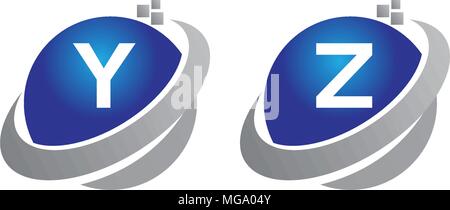 Technology Motion Synergy Set Stock Vector