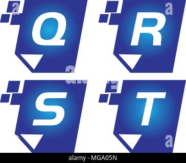 Digital Paper Template Set Stock Vector