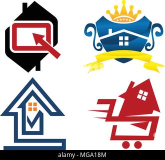 Real Estate Template Set Stock Vector