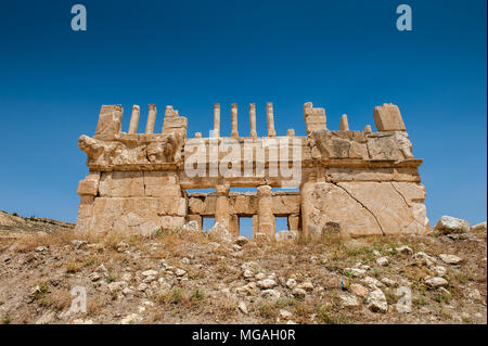 Qasr al Abd, a large ruin in Iraq Al Amir, Jordan. Stock Photo