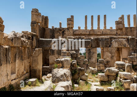 Qasr al Abd, a large ruin in Iraq Al Amir, Jordan. Stock Photo