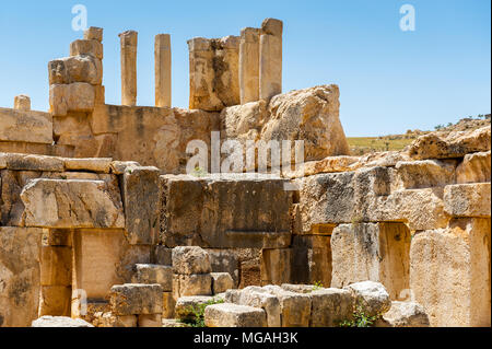 Qasr al Abd, a large ruin in Iraq Al Amir, Jordan. Stock Photo