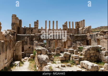 Qasr al Abd, a large ruin in Iraq Al Amir, Jordan. Stock Photo