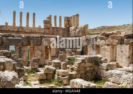 Qasr al Abd, a large ruin in Iraq Al Amir, Jordan. Stock Photo