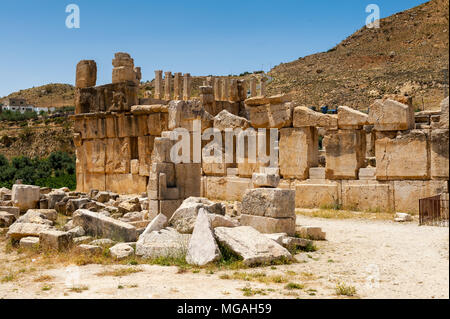 Qasr al Abd, a large ruin in Iraq Al Amir, Jordan. Stock Photo