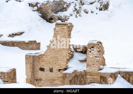 Ruins near the Soltaniyeh, Soltaniyeh District of Abhar County, Zanjan Province, Iran. Stock Photo