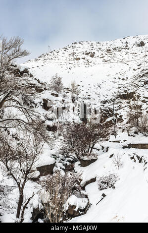 Alvand Mountain in Iran. Stock Photo