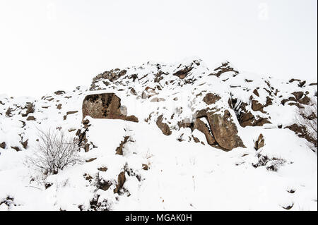 Alvand Mountain in Iran. Stock Photo