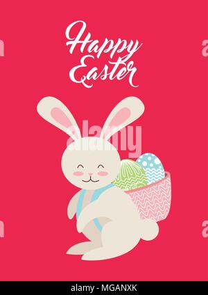happy easter design, vector illustration eps10 graphic Stock Vector