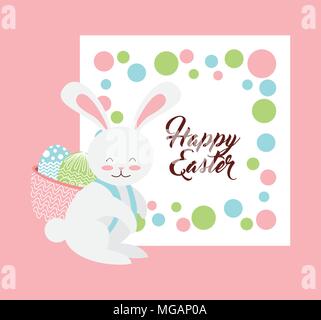 happy easter design, vector illustration eps10 graphic Stock Vector