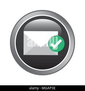 mail send design, vector illustration eps10 graphic Stock Vector