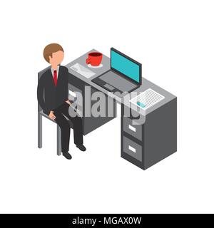 isometrics business concept design, vector illustration eps10 graphic Stock Vector