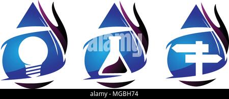 Mining Engineering Solution Set Stock Vector