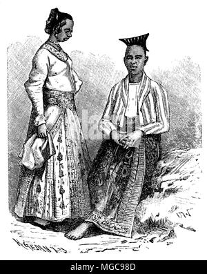 Sinhaleses from Ceylon, H Gedau  1904 Stock Photo