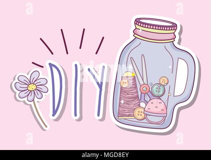 Do it yourself crafts concept Stock Vector