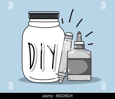 Do it yourself crafts concept Stock Vector