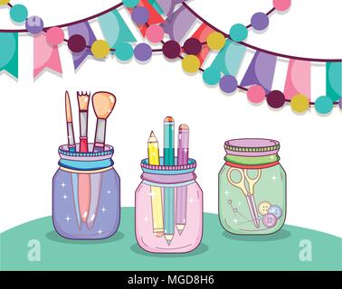 Do it yourself crafts concept Stock Vector