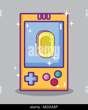Retro videogame cartoons Stock Vector