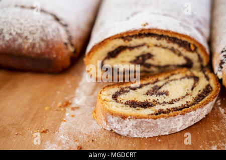 traditional Polish Makowiec - Poppy seed cake Stock Photo