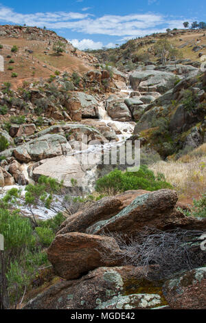 The remote Mannum falls in South Australia on 15th October 2009 Stock Photo