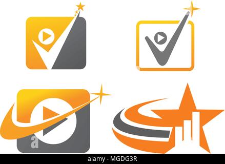 Success Life Coaching Set Stock Vector