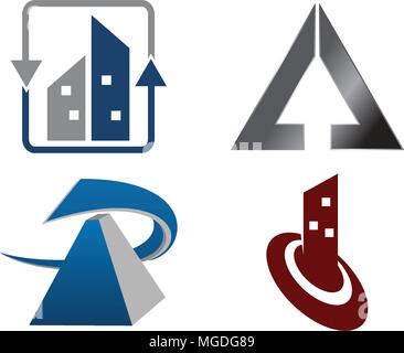 Real Estate Template Set Stock Vector