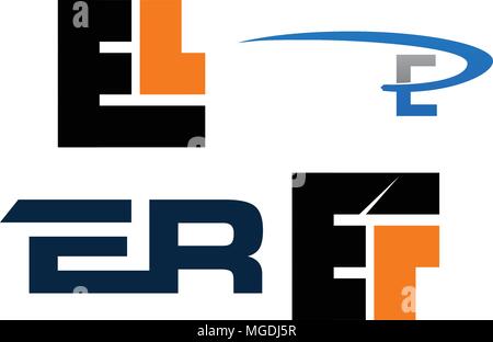 Logotype Modern Template Set Stock Vector