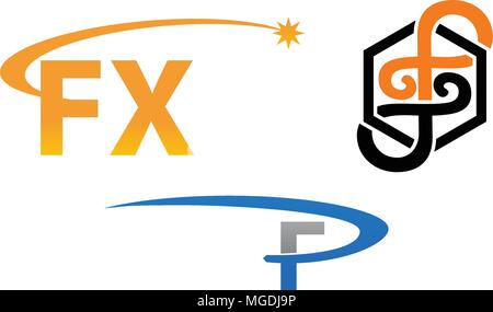 Logotype Modern Template Set Stock Vector