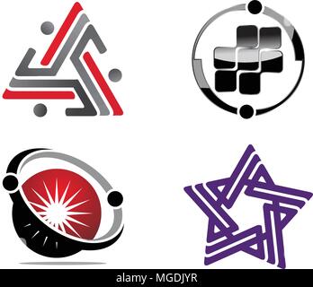 Success Life Coaching Set Stock Vector