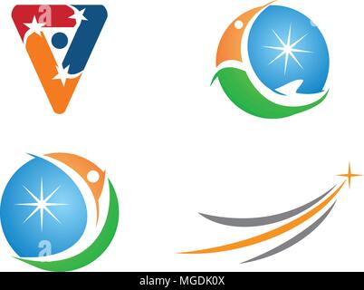 Success Life Coaching Set Stock Vector