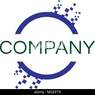 Corporate circle business technology creative concept logo Stock Vector