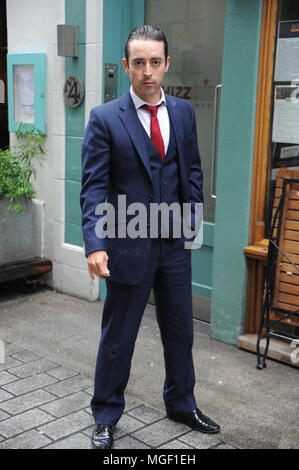 The cast of ’The Krays: Dead Man Walking’ during filming outside Shampers Wine Bar & Restaurant in London  Featuring: Marc Pickering Where: London, United Kingdom When: 28 Mar 2018 Credit: WENN.com Stock Photo