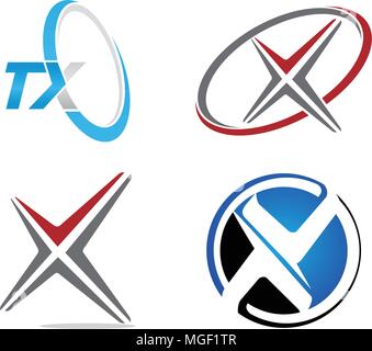 Logotype Modern Template Set Stock Vector