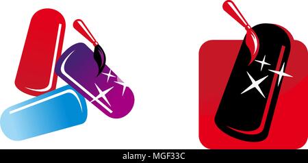 Manicure Pedicure Health Set Stock Vector