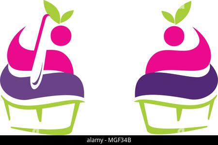 Health Yogurt Template Set Stock Vector