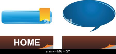 Template Emblem Blank Set Stock Vector Image & Art - Alamy