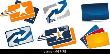 Credit Card Fast Solution Set Stock Vector