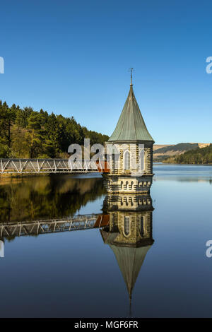 The valve tower at Ponsticill reservoir Stock Photo