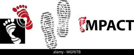 Foot Health Center Template Stock Vector