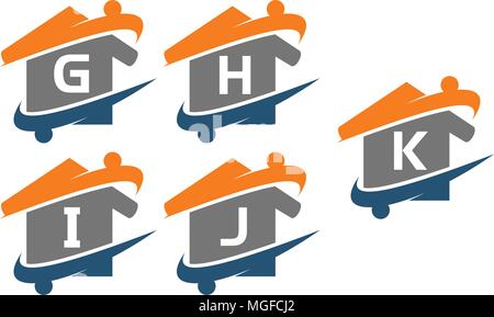 Parenting Life Home Care Template Set Stock Vector