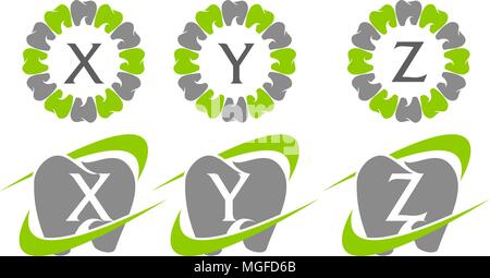 Creative Thinking Template Set Stock Vector
