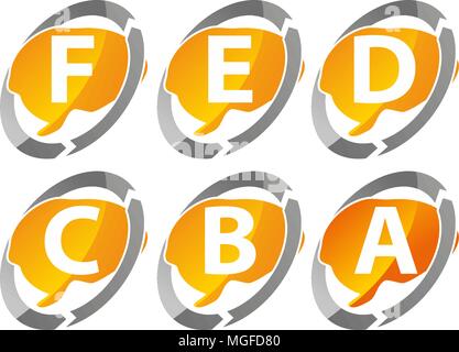 Creative Thinking Template Set Stock Vector