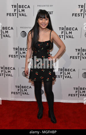 New York, USA, 27 April 2018. Shay Abeson attends 'The Tale' during the 2018 Tribeca Film Festival at SVA Theater on April 27, 2018 in New York City. Credit: Erik Pendzich/Alamy Live News Stock Photo