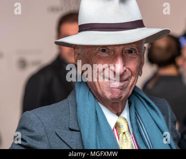 New York, USA, 28 April 2018. Journalist and writer Gay Talese  attends the world premiere of 'The Fourth Estate' during the closing night of the 2018 Tribeca Film Festival in New York city.   Photo by Enrique Shore/Alamy Live News Stock Photo