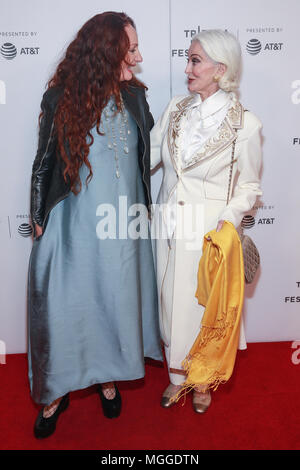 Pietra Brettkelly and Carmen Dell'Orefice attend premiere of Yellow Is