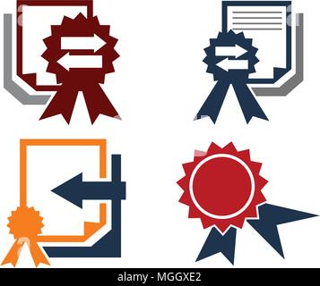 Translation Document Validation Set Stock Vector