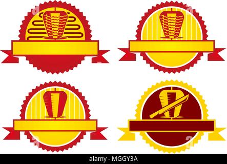 Grill Template Emblem Blank Set Stock Vector Image & Art - Alamy