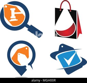 Discount Shopping Vector Set Stock Vector