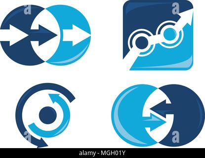 Signal Input Output Set Stock Vector